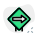 Right arrow for navigation and direction layout icon