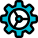 Cog wheel for application and computer management icon