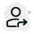 Moving in direction east direction arrow layout icon