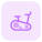 Exercise bike for the cardio workout at home icon