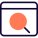 Magnifying glass as a concept of the web browser icon