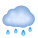 Wolke-mit-Regen-Emoji icon