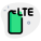 LTE generation cellular connectivity network facility on smartphone icon