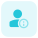 Exclamation sign layout for online scam prevention icon