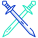 Dagger Crossed icon