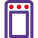 Metal detector door for security entrance layout icon