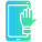 외부-스마트폰-RAISE-HANDS-가상-그라디언트-솔리드-켄디스-라스만 icon