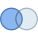 Mengendiagramm Schnittmenge & Differenzmenge links icon