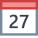 Calendário 27 icon