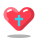Сердце с крестом icon