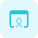 Cancer awareness programme on a website isolated on a white background icon