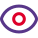 Unhide with eye symbol for layering application control icon