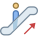 Rolltreppe nach oben icon