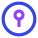 Keyhole circle icon