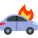 incendio de auto icon