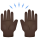 Raising Hands Dark Skin Tone icon