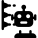 Robotic design 3D printing process horizontally layout icon