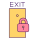 Exit Door And Padlock icon