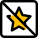 Star crossed, feedback star rating for online portfolio. icon