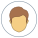 Usuário masculino tipo de pele com círculo 4 icon