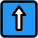 Up arrow direction for the forward place in the lane icon