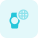 Global version of smartwatch isolated on white background icon