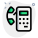 Payphone with receiver and a base unit isolated on a white background icon