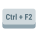 tecla ctrl-mais-f2 icon