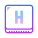 h-키 icon