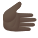 main-droite-peau-foncée-emoji icon
