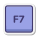 F7 键 icon