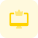 Membership crown badge for desktop computer online member icon