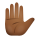 Поднятая рука-средний-темный тон кожи icon