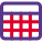 Formulae table with row and column cells icon