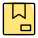 Archive box for storage of unused items icon