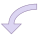 Curved Arrow Down icon