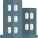 Prime location skyscraper huge office building layout icon