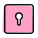 Lock encryption keyhole symbol for digital login icon