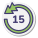 15 segundos Retroceder icon