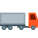 vista lateral do semi-caminhão icon