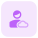 Cloud Computing user profile for job portfolio website icon