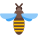 vista superior de abeja icon