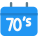 Seventies classic music playback media gerne layout icon