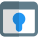 Web lock key hole as a concept of secure web browser icon