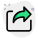 Share and forward action on web email browser icon