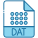 extensão de arquivo DAT externo-bearicons-blue-bearicons icon