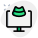 外部超声报告检查计算机隔离白色背景生育力绿色塔尔维沃 icon