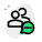 Multiple user chat messenger application function layout icon