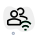 Wireless internet router key shared with multiple users in a group icon