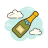 Bouteille de champagne icon